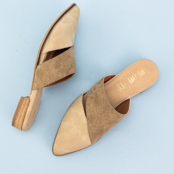 Mi.iM "Epic" Two-Toned Pointed Mule--Beige - Picture 4 of 4